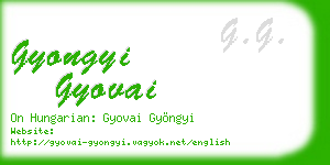 gyongyi gyovai business card